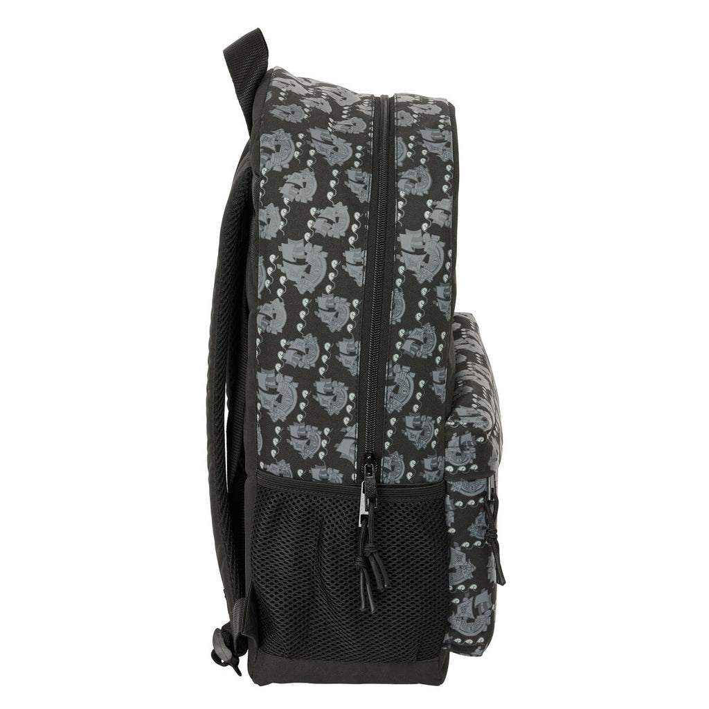Schulrucksack One Piece Pirates Schwarz 30 x 46 x 14 cm