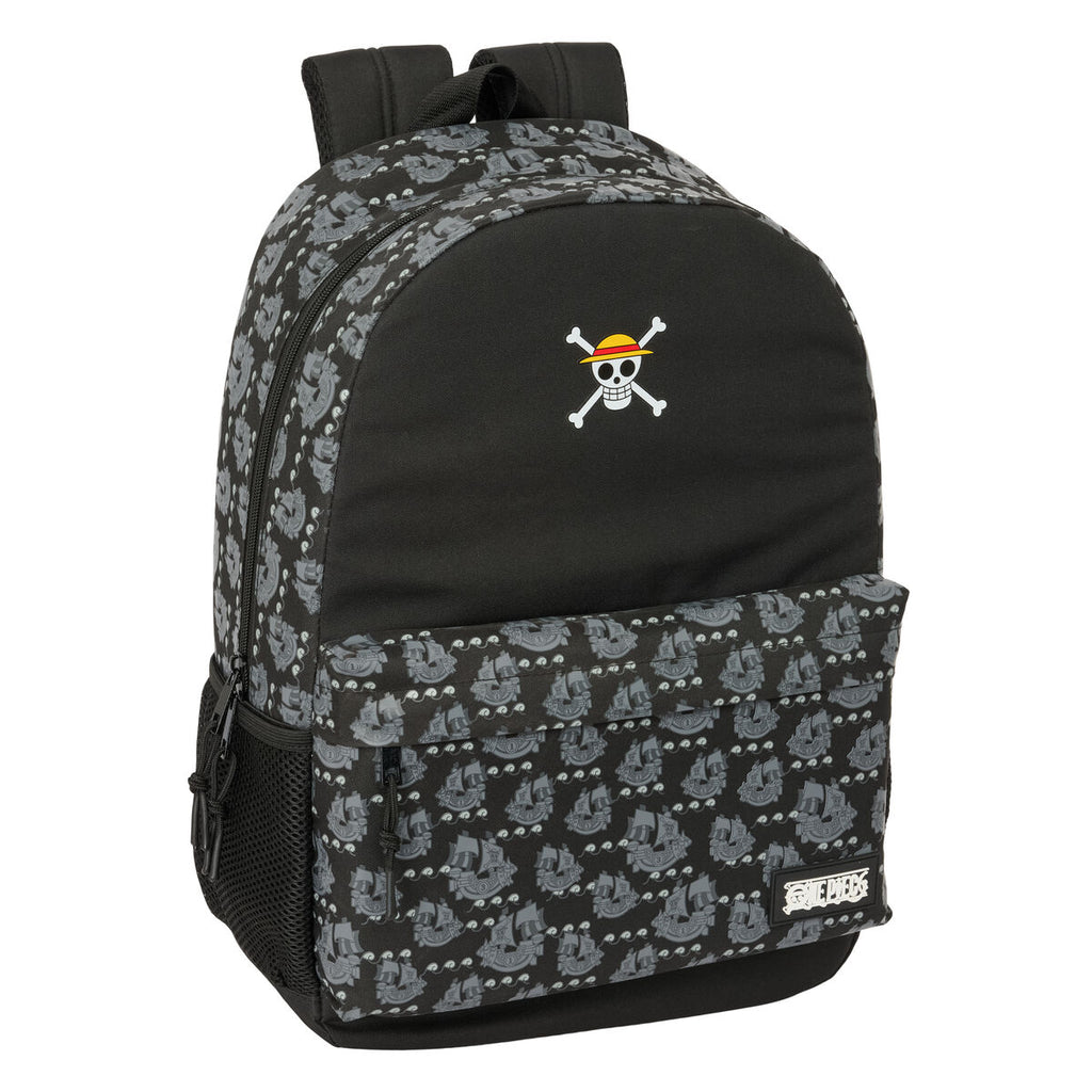 Schulrucksack One Piece Pirates Schwarz 30 x 46 x 14 cm