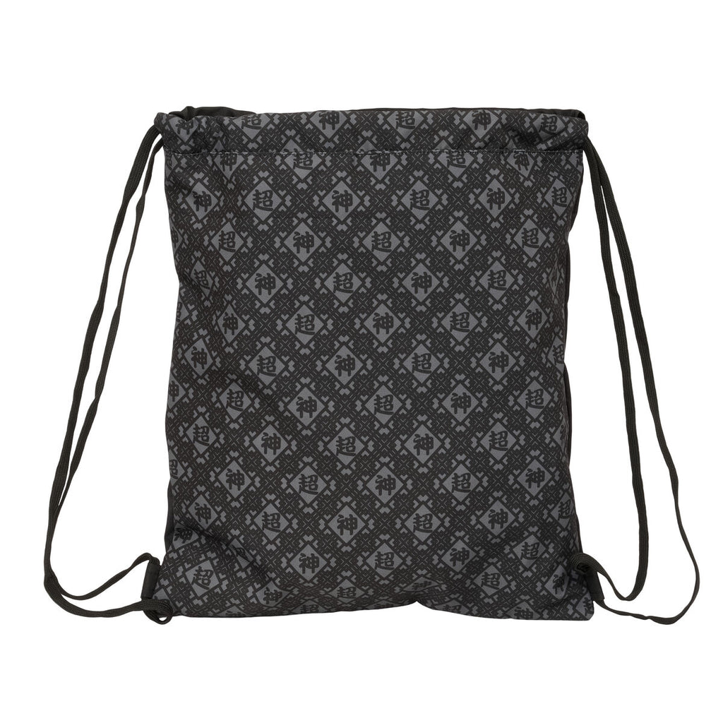 Rucksacktasche mit Bändern Dragon Ball Combat Schwarz 35 x 40 x 1 cm