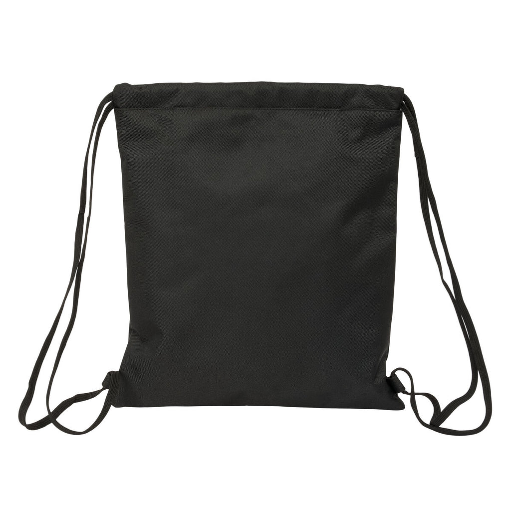 Rucksacktasche mit Bändern Kappa Dark Schwarz 35 x 40 x 1 cm