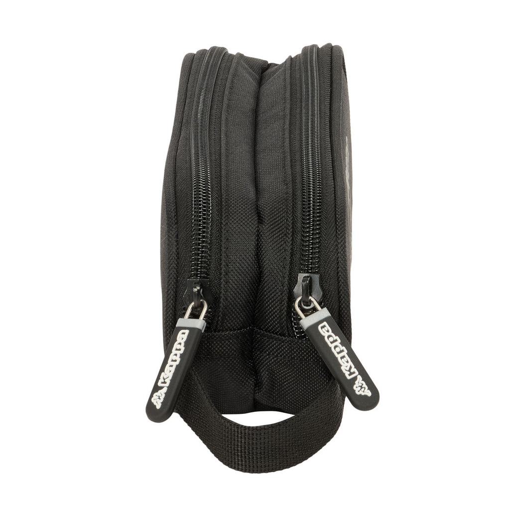 Zweifaches Mehrzweck-Etui Kappa Dark Schwarz 21 x 8 x 6 cm