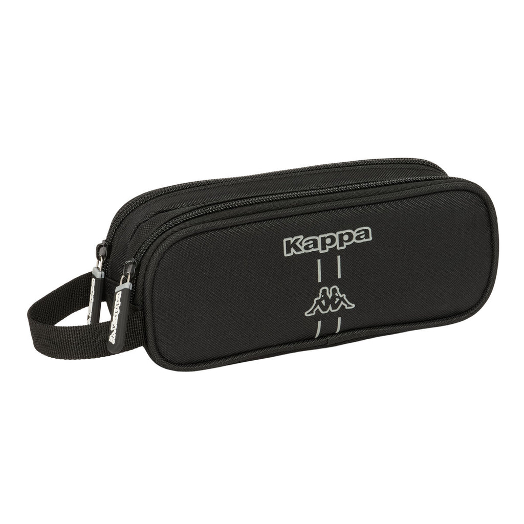 Zweifaches Mehrzweck-Etui Kappa Dark Schwarz 21 x 8 x 6 cm