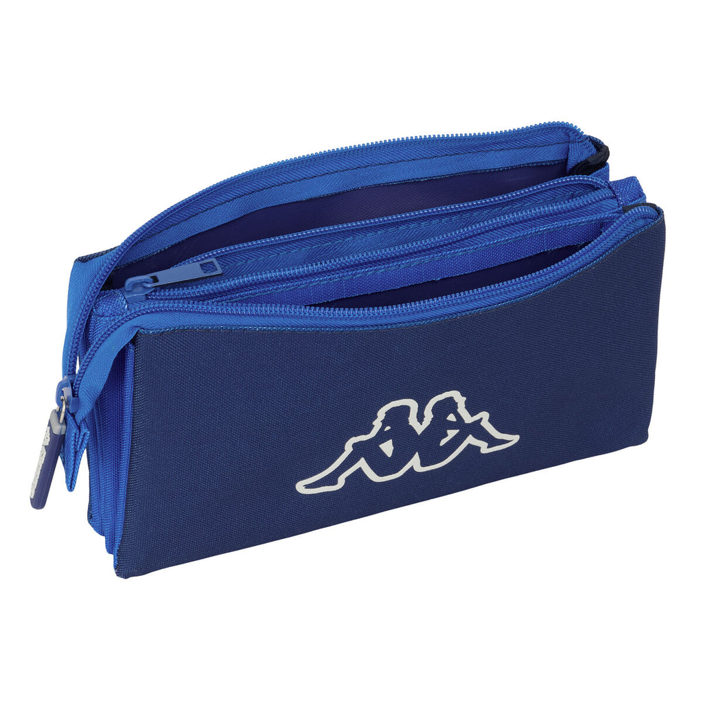 Dreifaches Mehrzweck-Etui Kappa Rain Marineblau 22 x 12 x 3 cm