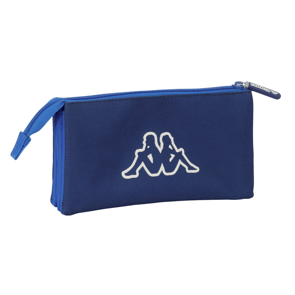 Dreifaches Mehrzweck-Etui Kappa Rain Marineblau 22 x 12 x 3 cm