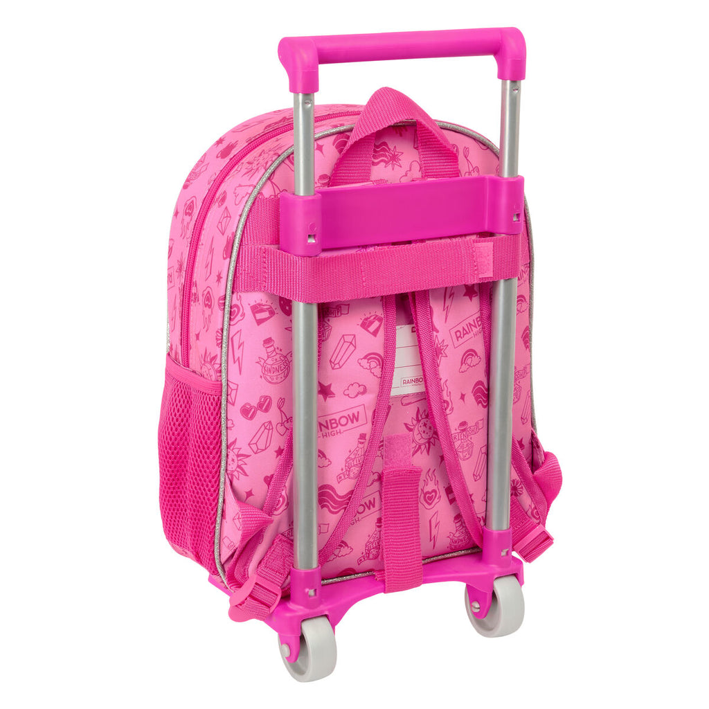 Schulrucksack mit Rädern Rainbow High Shine Bunt 28 x 34 x 10 cm