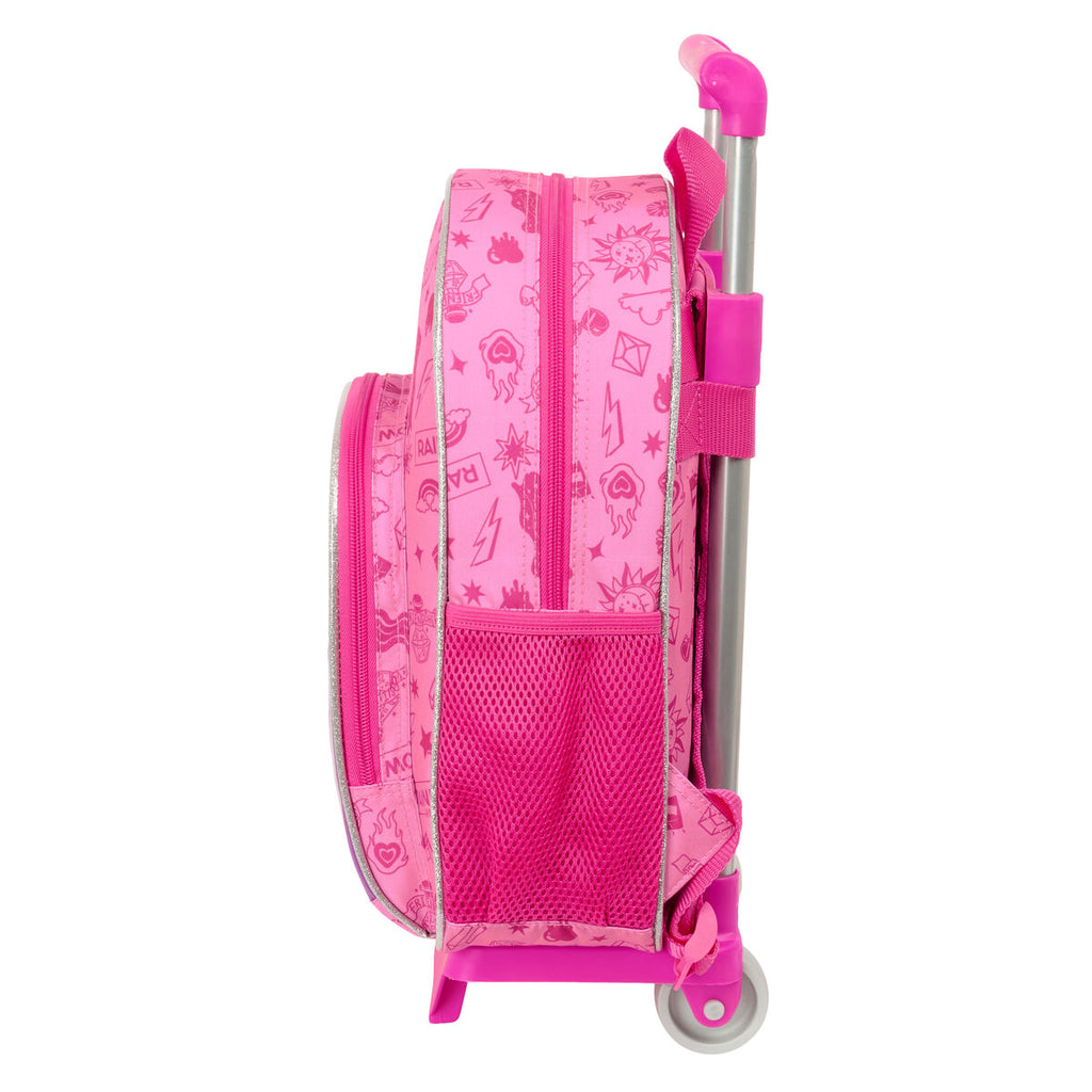 Schulrucksack mit Rädern Rainbow High Shine Bunt 28 x 34 x 10 cm