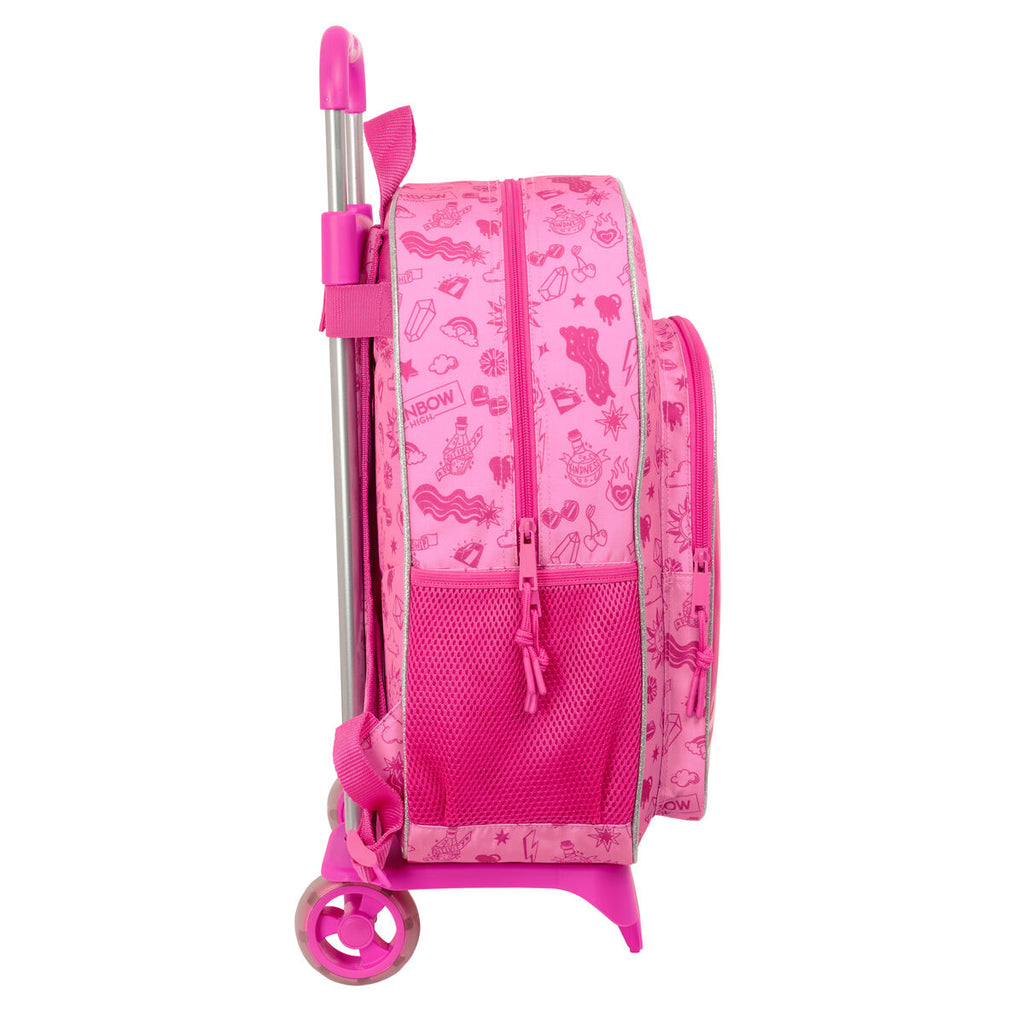Schulrucksack mit Rädern Rainbow High Shine Bunt 33 x 42 x 14 cm