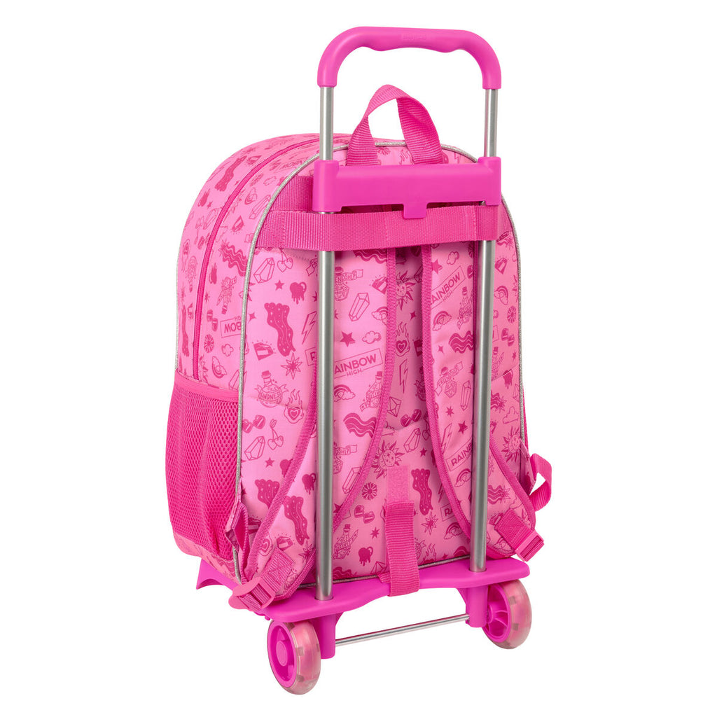 Schulrucksack mit Rädern Rainbow High Shine Bunt 33 x 42 x 14 cm