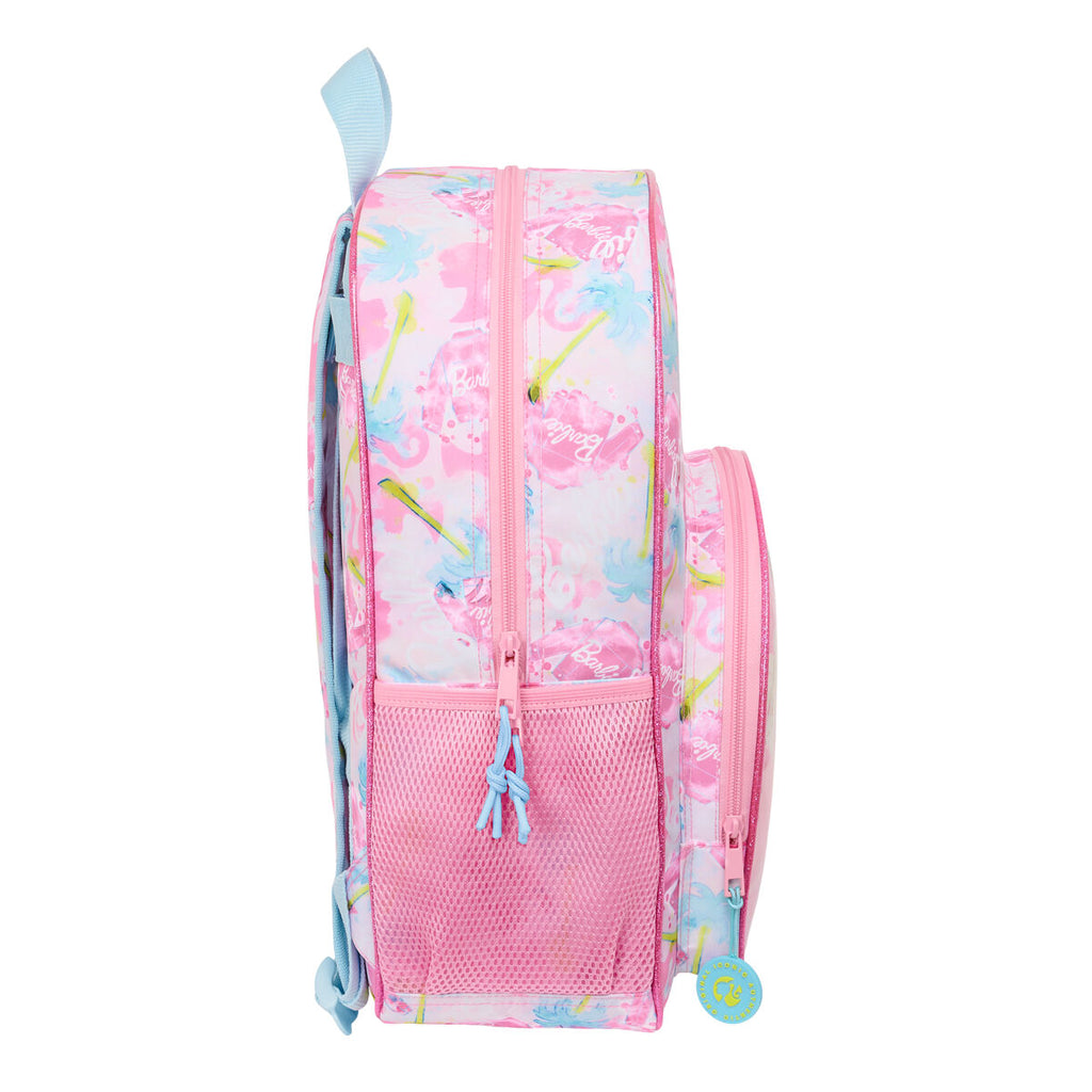 Schulrucksack Barbie Painterly Rosa Himmelsblau 33 x 42 x 14 cm
