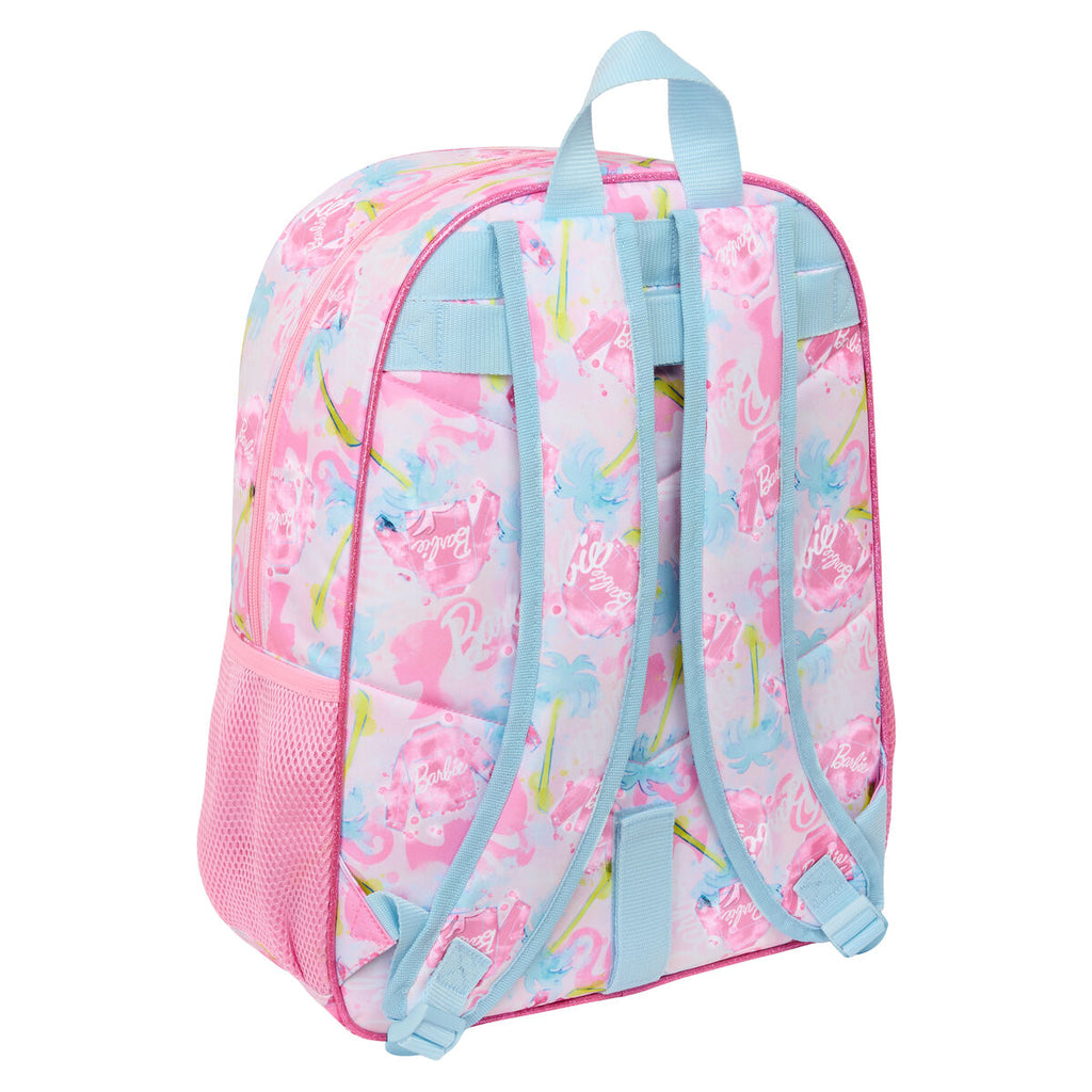 Schulrucksack Barbie Painterly Rosa Himmelsblau 33 x 42 x 14 cm