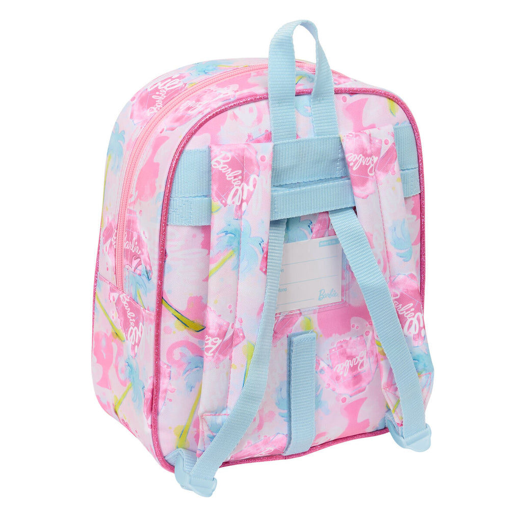Schulrucksack Barbie Painterly Rosa Himmelsblau 22 x 27 x 10 cm