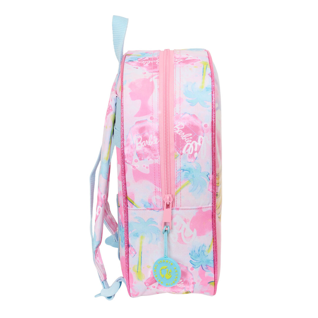 Schulrucksack Barbie Painterly Rosa Himmelsblau 22 x 27 x 10 cm