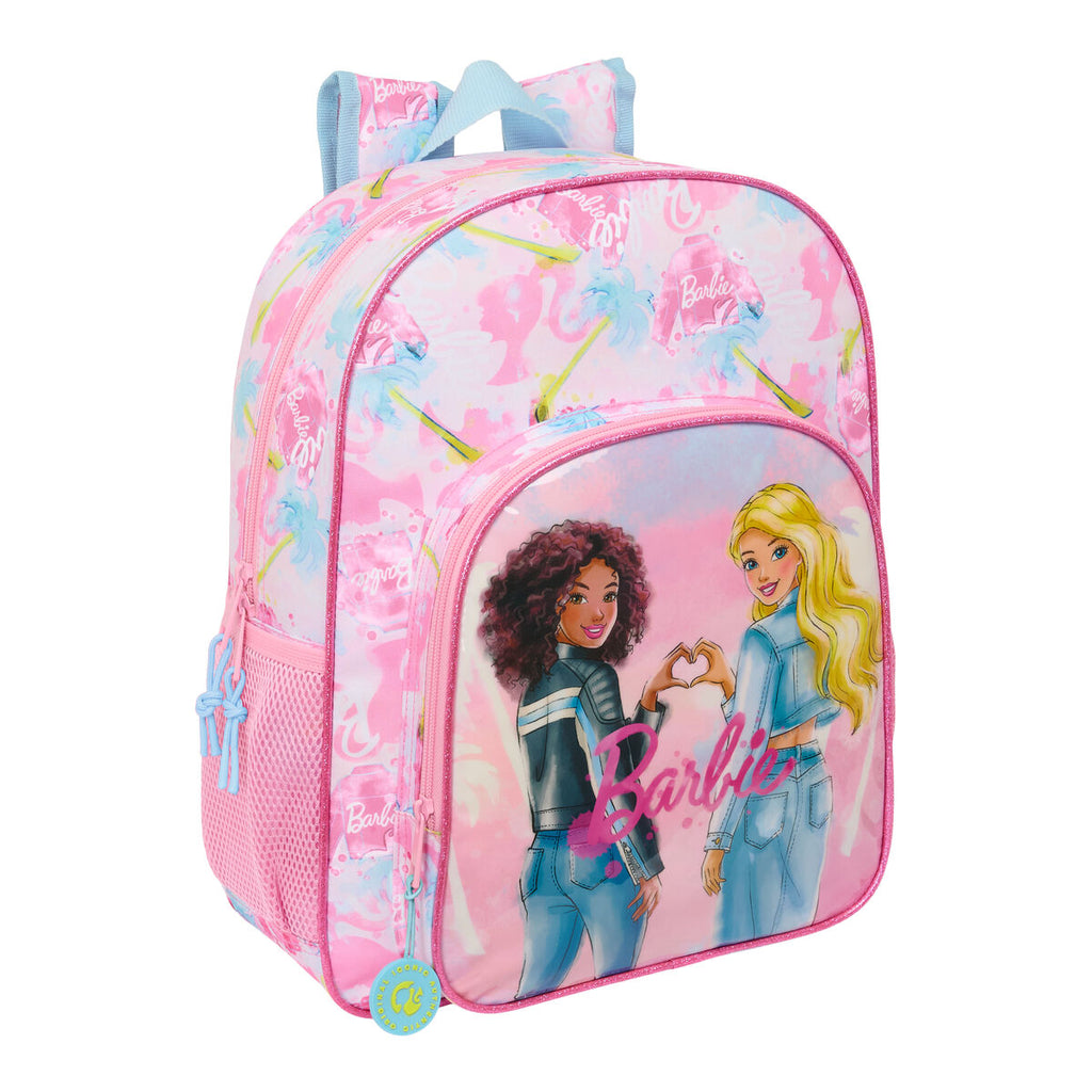 Schulrucksack Barbie Painterly Rosa Himmelsblau 32 x 38 x 12 cm