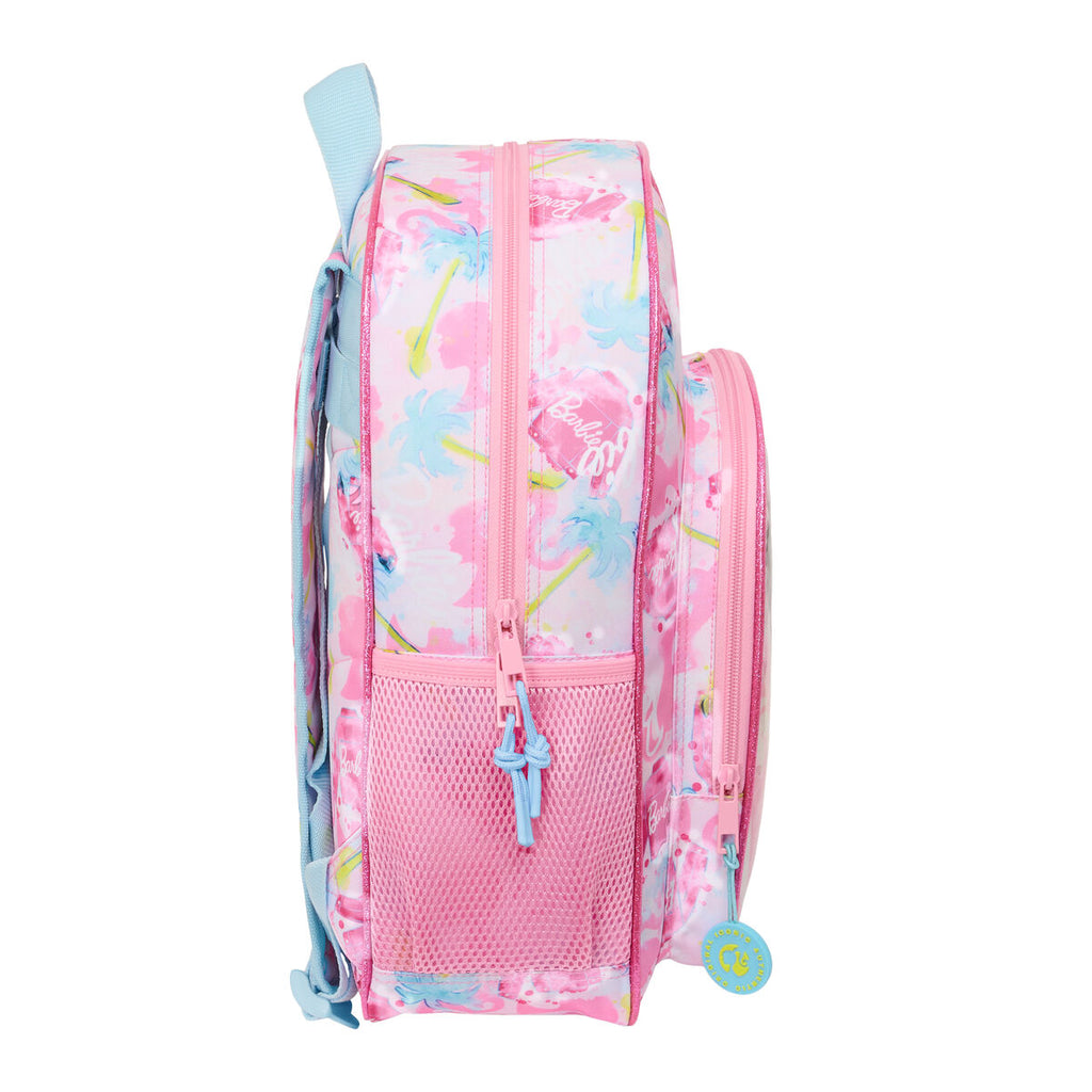 Schulrucksack Barbie Painterly Rosa Himmelsblau 32 x 38 x 12 cm