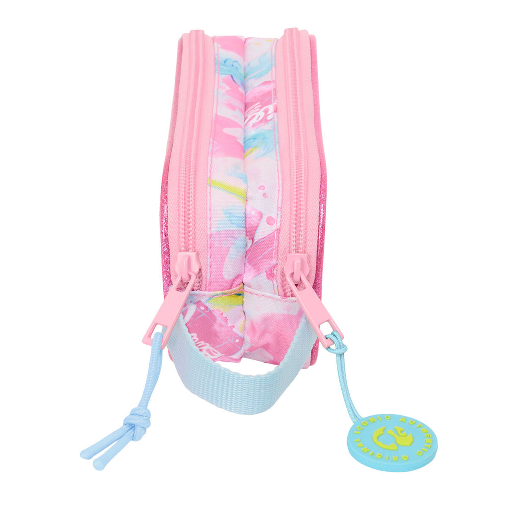 Zweifaches Mehrzweck-Etui Barbie Painterly Rosa Himmelsblau 21 x 8 x 6 cm