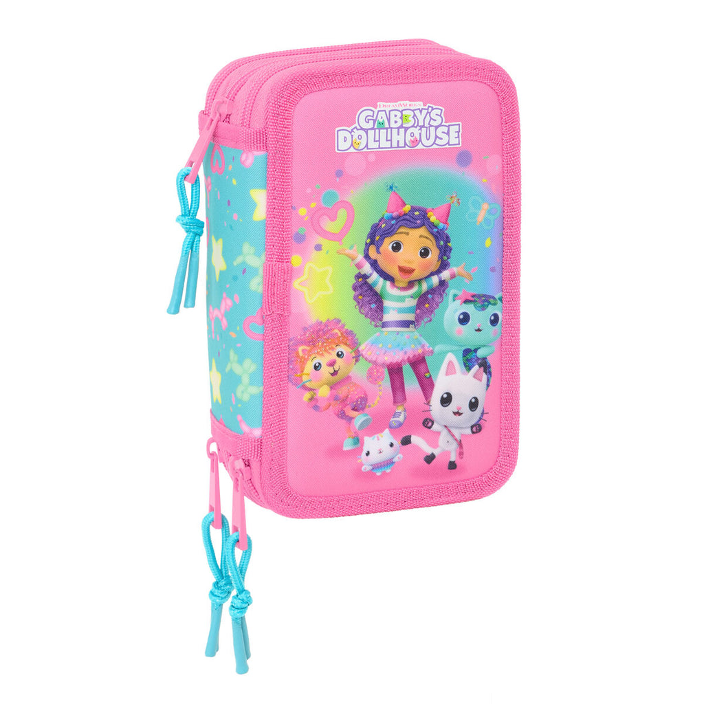 Allzwecktasche Gabby's Dollhouse Confetti Rosa türkis 12,5 x 19,5 x 5,5 cm 37 Stücke