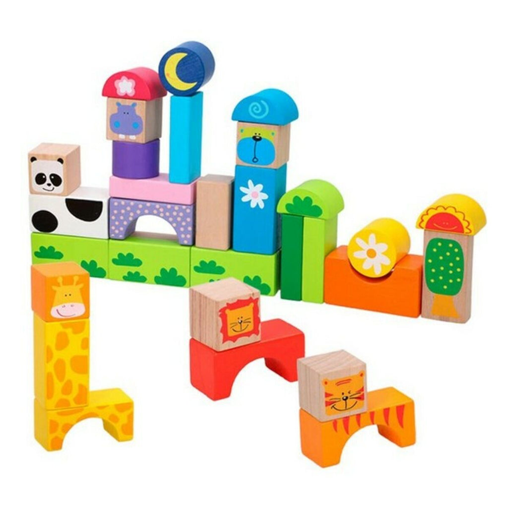 Baukasten mit Blöcken Woomax tiere (32 pcs)