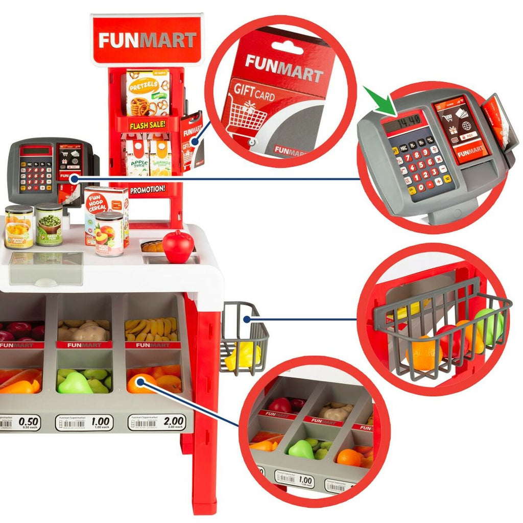 Supermarkt-Spielzeug Funville Funmart 55,5 x 75 x 29 cm