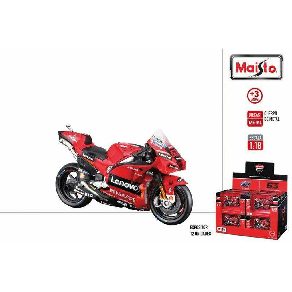 Motorrad Colorbaby Gp Ducati Lenovo 2022 63 Francesco Bagnaia 1:18 Rot