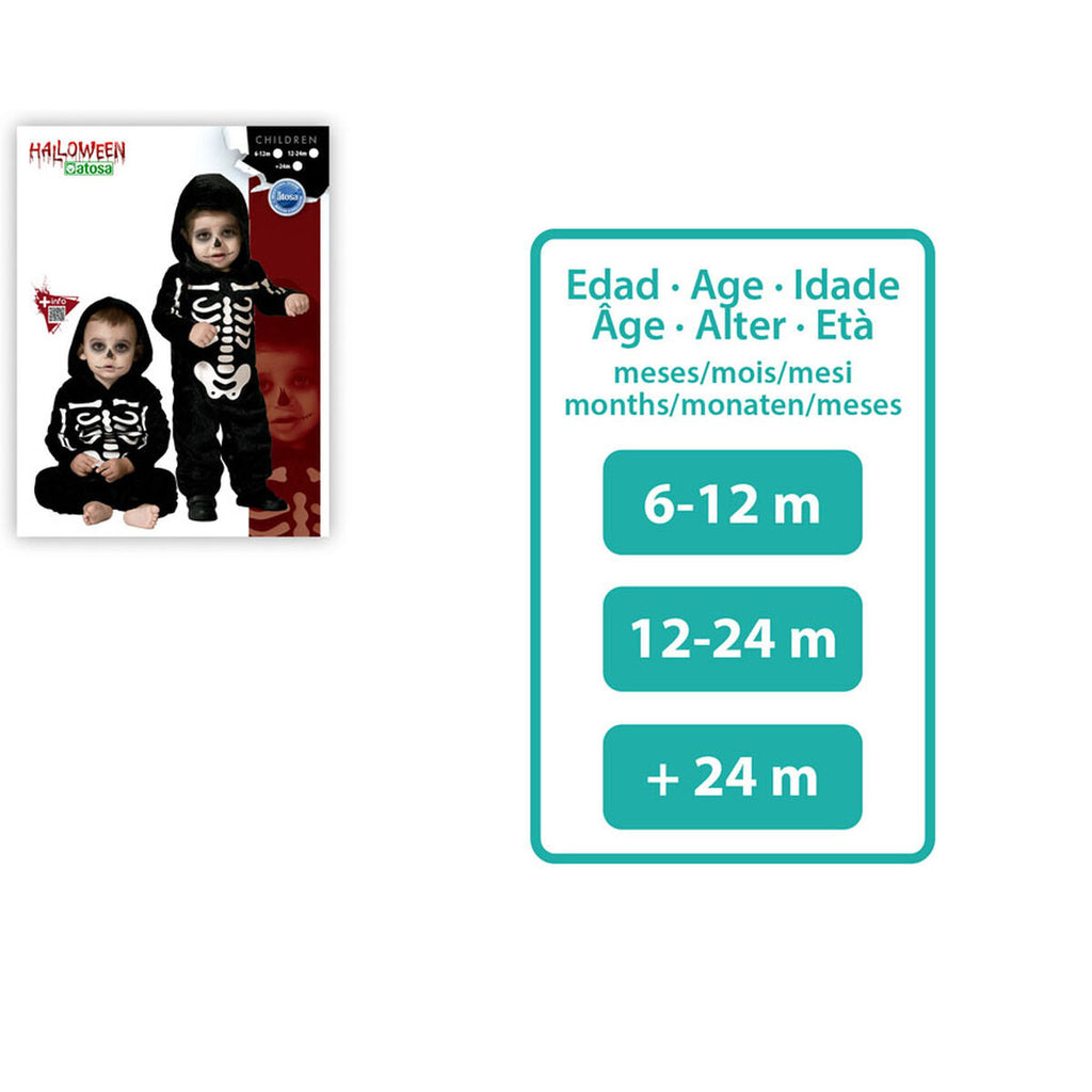 Verkleidung für Babys Skelett + 24 Monate