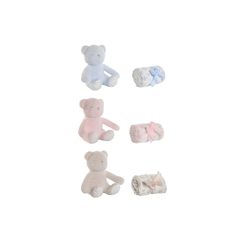 Baby-Geschenk-Set Home ESPRIT Blau Beige Rosa Polyester (3 Stück)