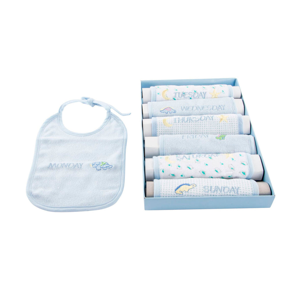 Lätzchen-Set Home ESPRIT Blau Rosa Baumwolle 19 x 29 x 3 cm (4 Stück)