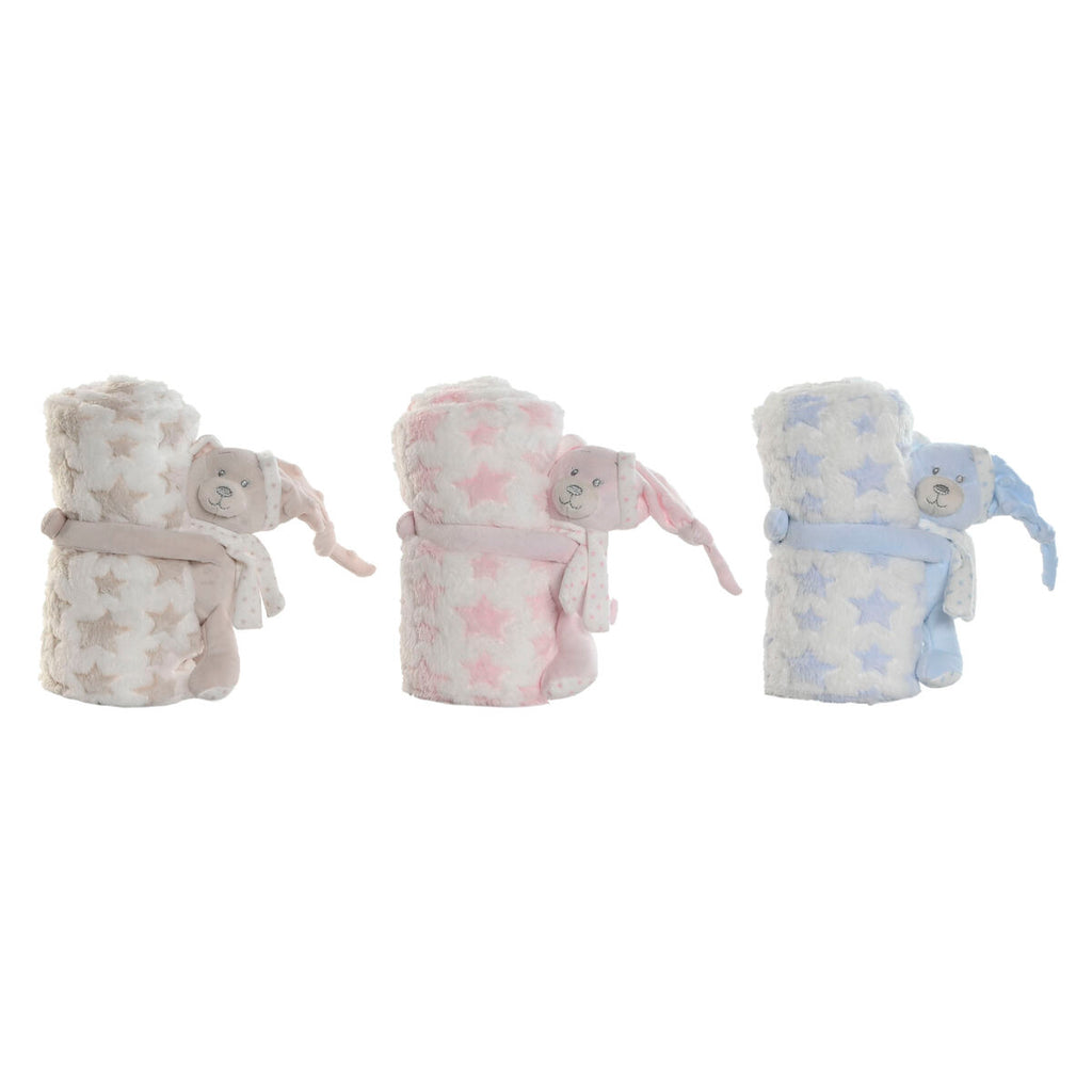 Baby-Geschenk-Set Home ESPRIT Blau Beige Rosa Polyester (3 Stück)