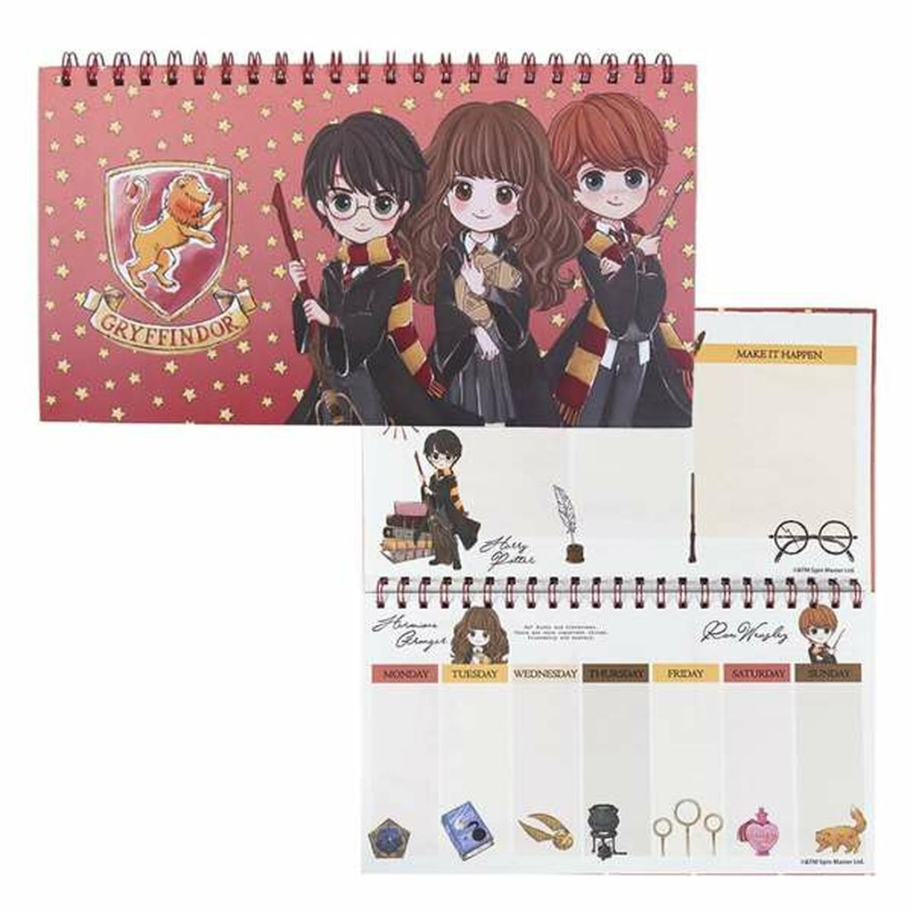 Wochenplaner Harry Potter Blau Rot A4
