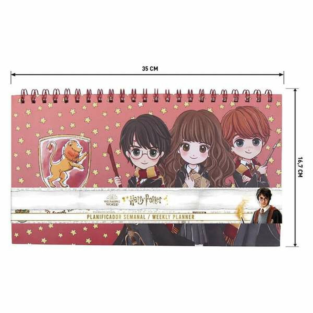 Wochenplaner Harry Potter Blau Rot A4