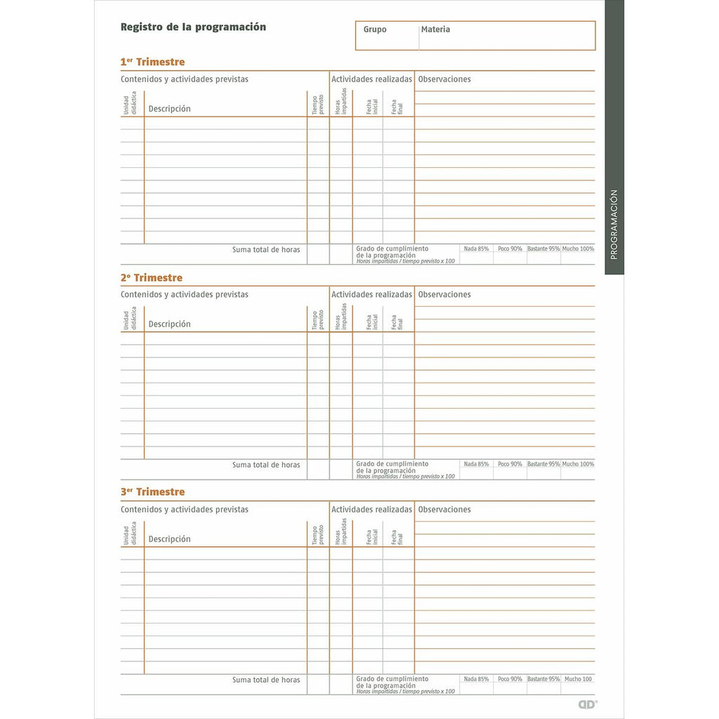 Tagesplaner Additio Global Lehrkraft 24 x 32 cm