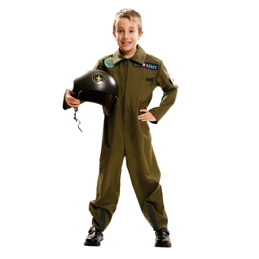 Kinderkostüm für Karneval Top Gun 5-6 Jahre Pilot