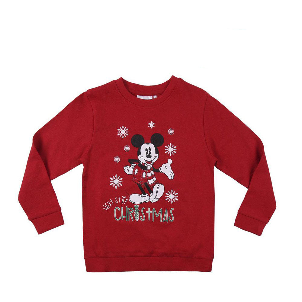 Jungen Sweater ohne Kapuze Mickey Mouse Rot