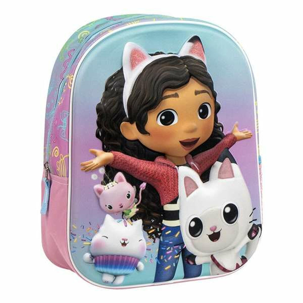 Schulrucksack 3D Gabby's Dollhouse Rosa 25,0 x 31,0 x 10,0 cm