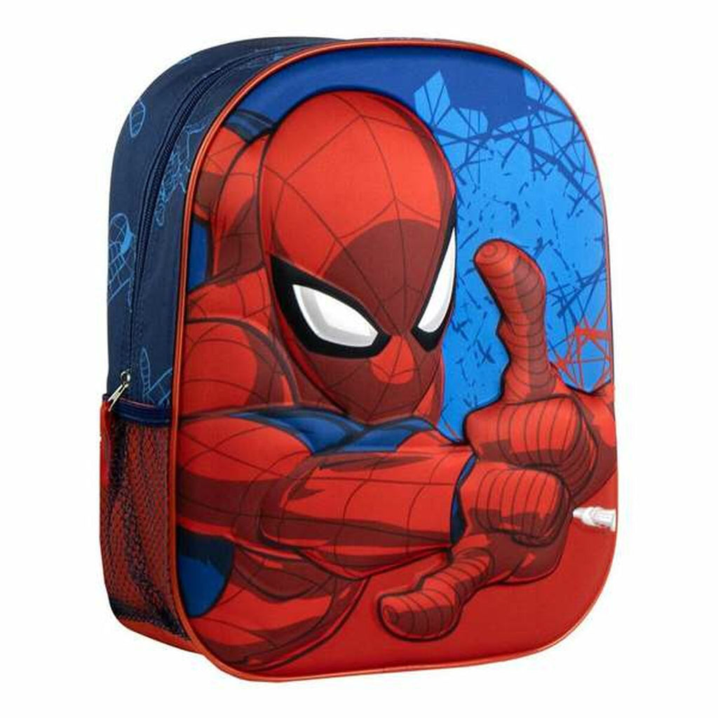 Schulrucksack 3D Spider-Man Blau 25,0 x 31,0 x 10,0 cm