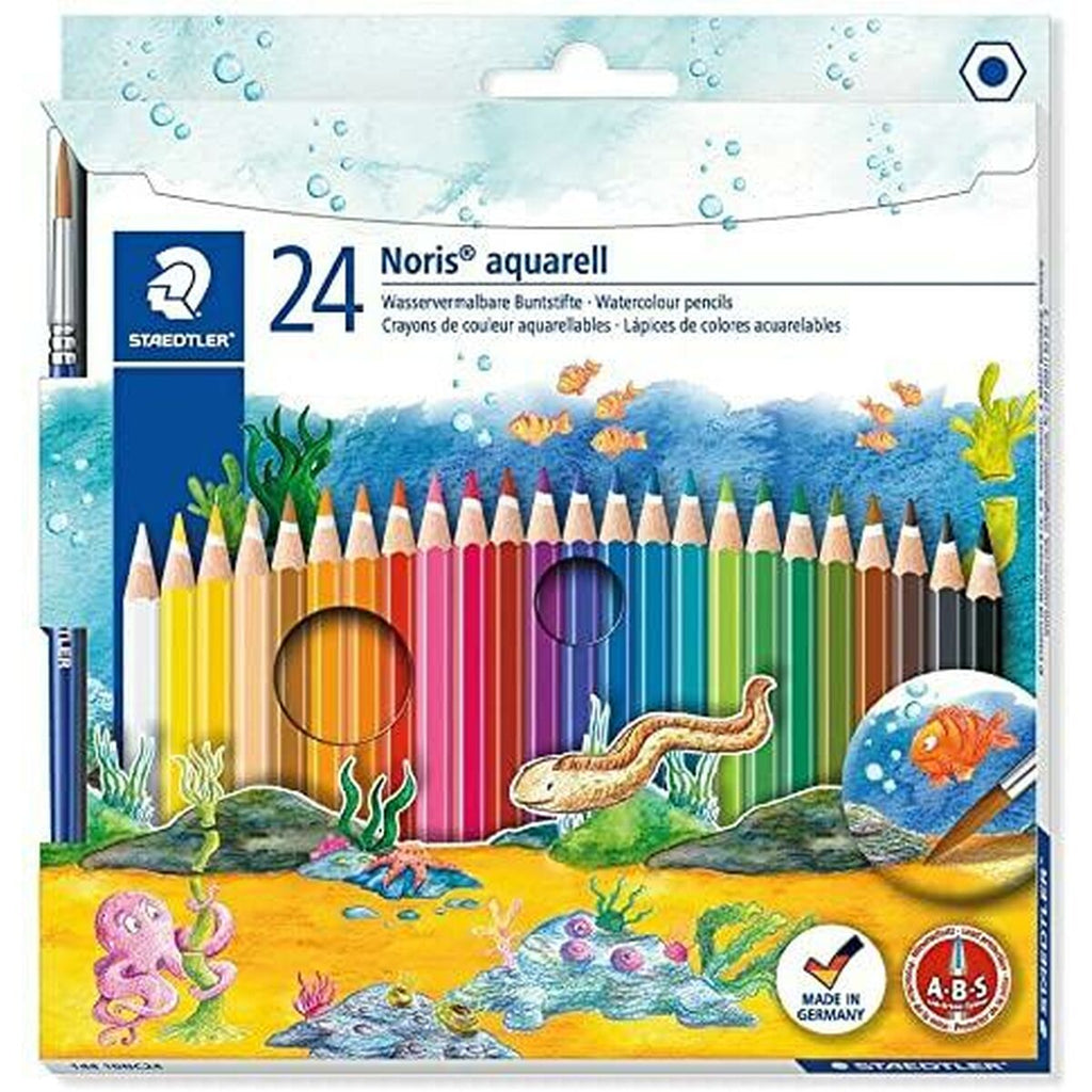 Aquarellstifte Staedtler Noris Aquarell Bunt 24 Stücke