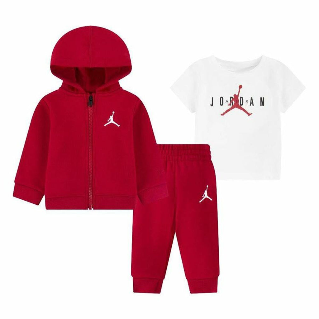 Baby-Sportset Jordan Essentials Fleeze Box weiß-rot