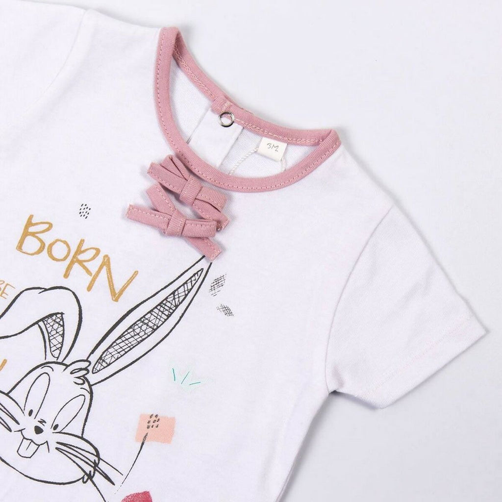 Bekleidungs-Set Looney Tunes Rosa Baby Weiß