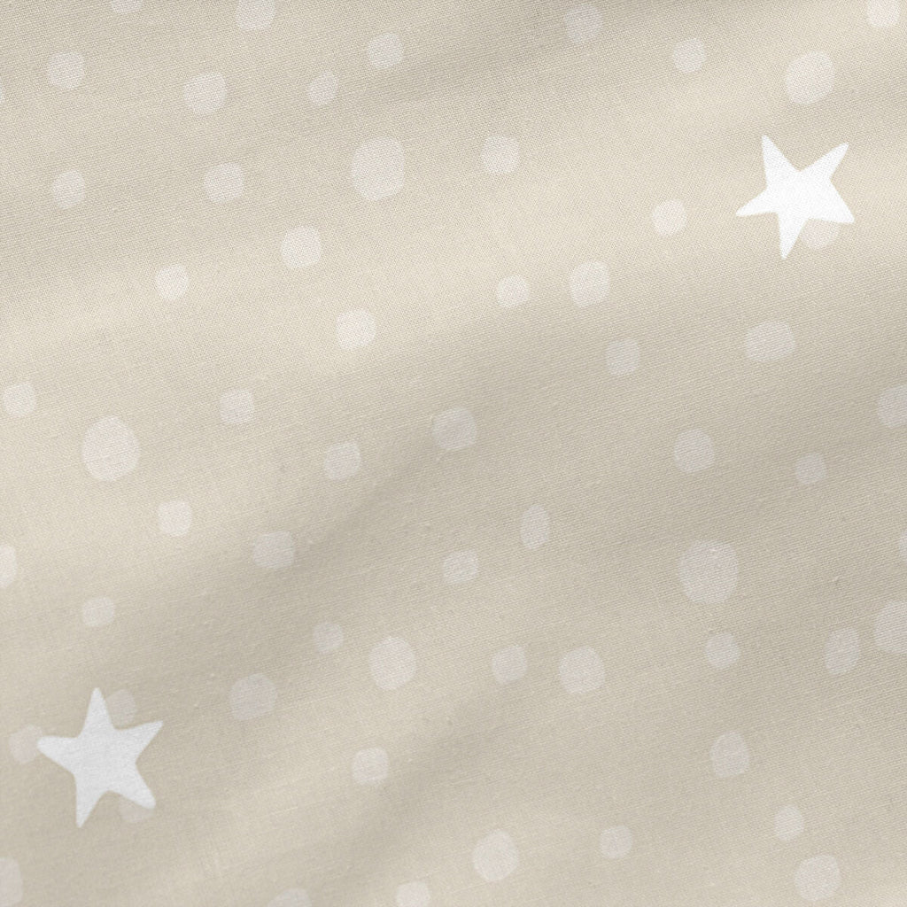 Bettbezug mit Füllung HappyFriday Basic Little Star Beige 90 x 200 cm