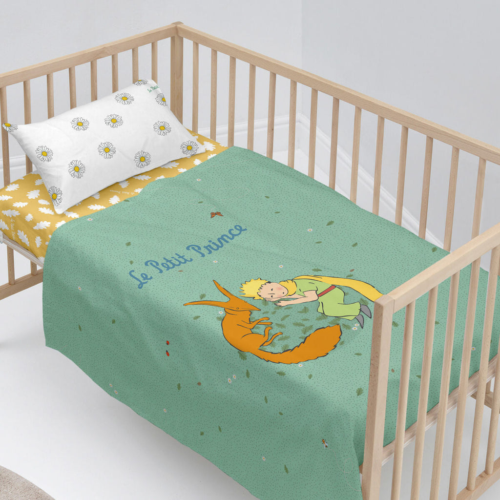 Bettwäsche-Set HappyFriday Le Petit Prince Le printemps Bunt Babybettchen 2 Stücke