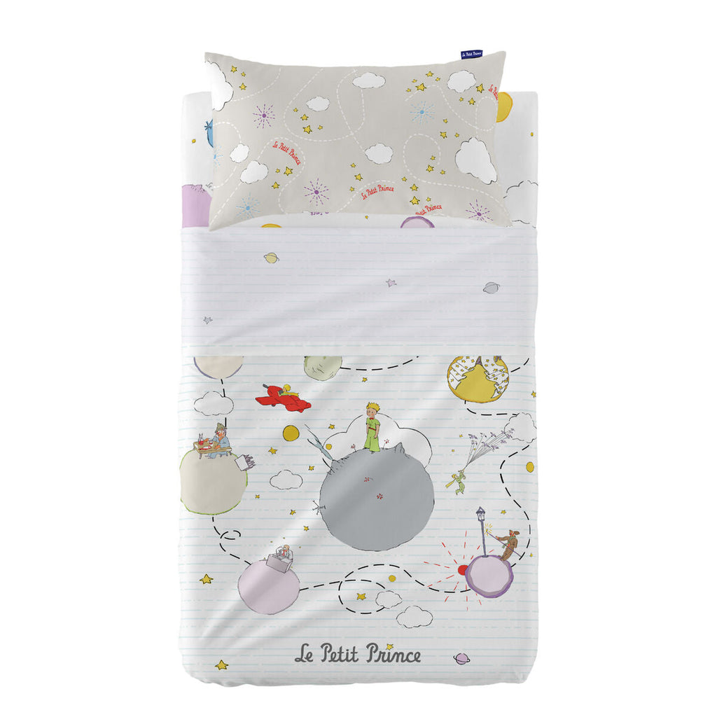 Bettwäsche-Set HappyFriday Le Petit prince Voyageur Bunt Babybettchen 2 Stücke