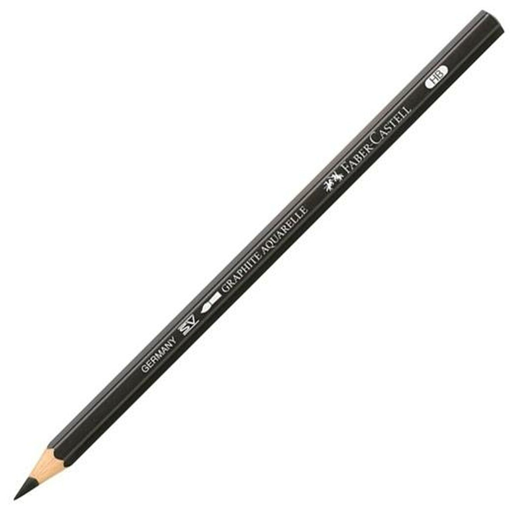 Bleistift Faber-Castell Graphite Aquarelle Aquarell Schwarz Sechseckig HB (6 Stück)