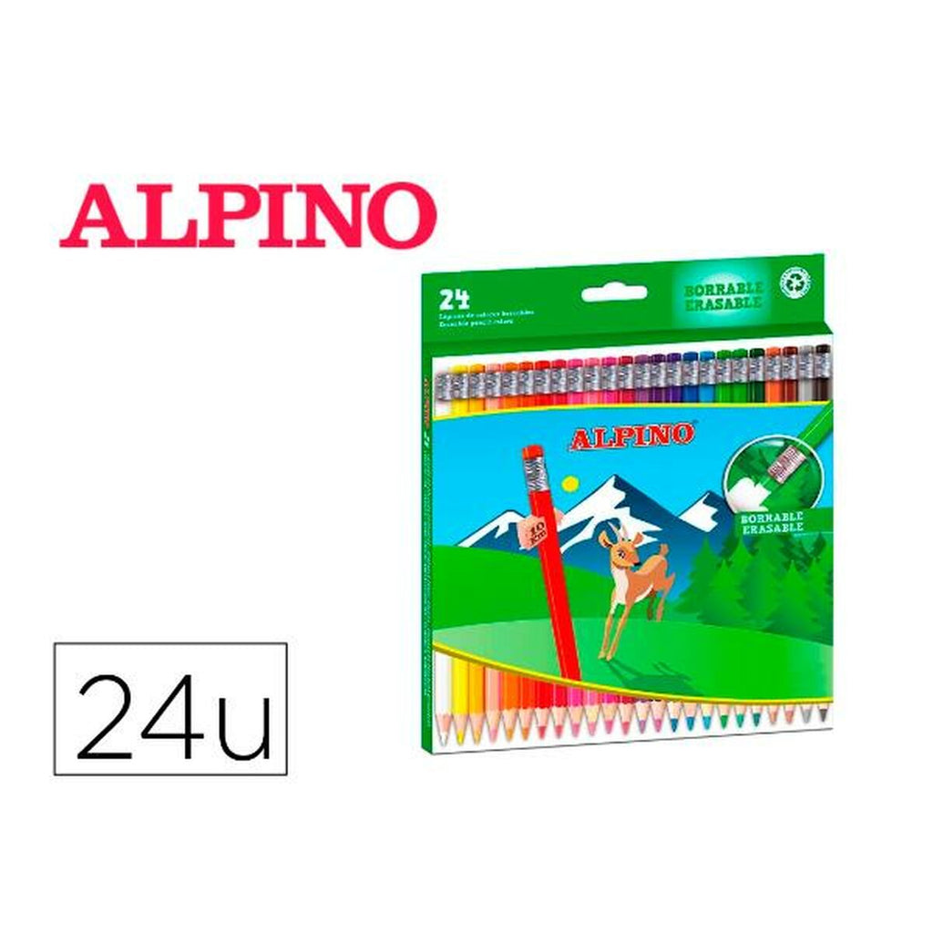 Buntstifte Alpino AL013658 Bunt Abwischbar 24 Stücke