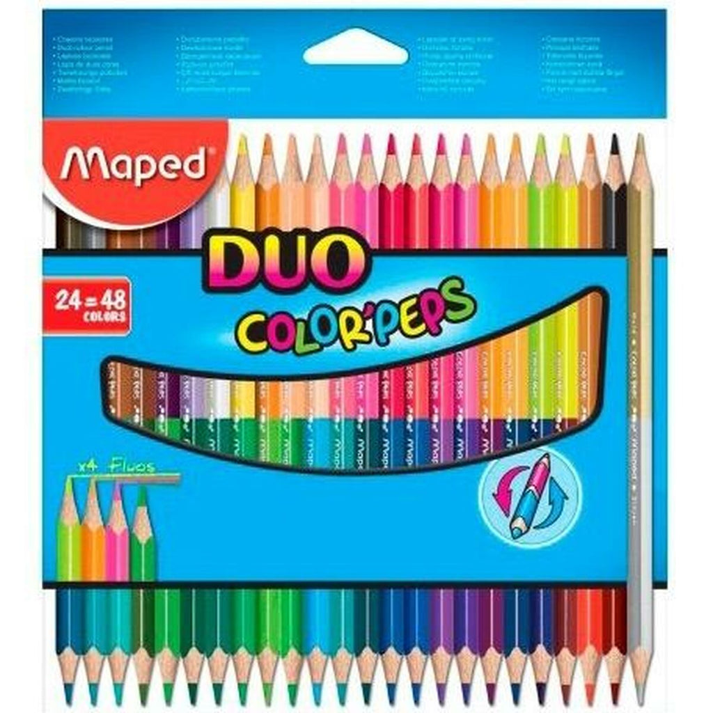 Buntstifte Maped Duo Color' Peps	 Bunt 24 Stücke Zweifachem Ende (12 Stück)