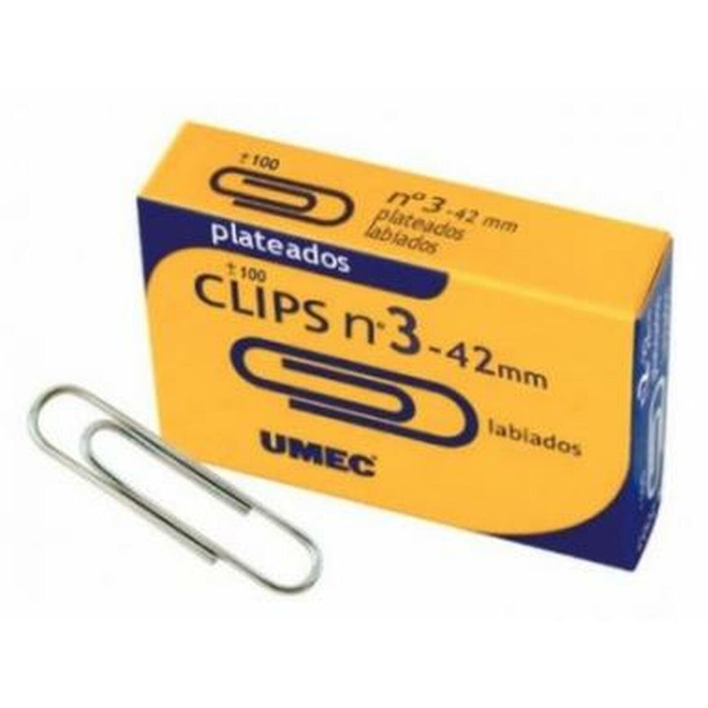 Clips UMEC Silberfarben 40 mm (10 Stücke)