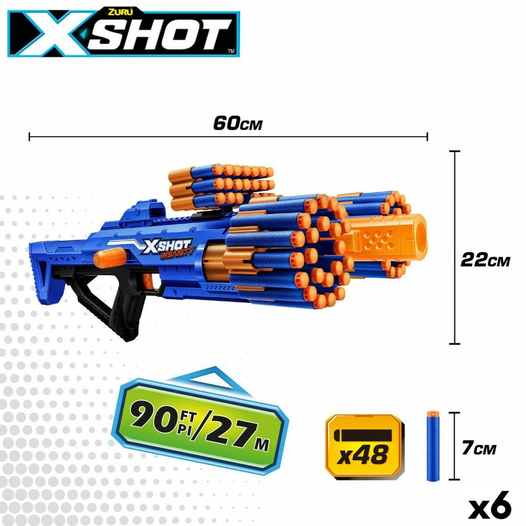 Dart-Pistole Zuru X-Shot Insanity Berzerko (6 Stück)