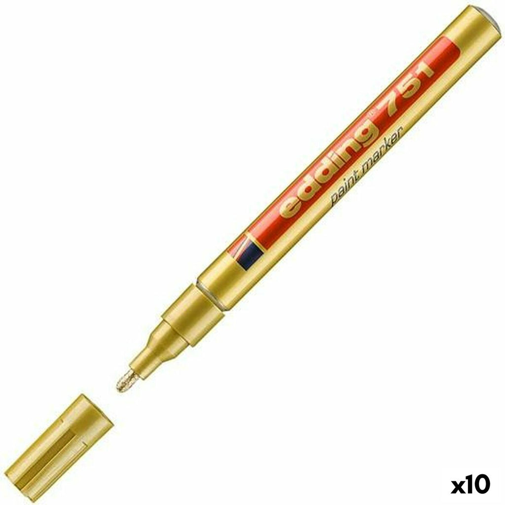 Dauermarker Edding 751 Gold 1-2 mm (10 Stück)