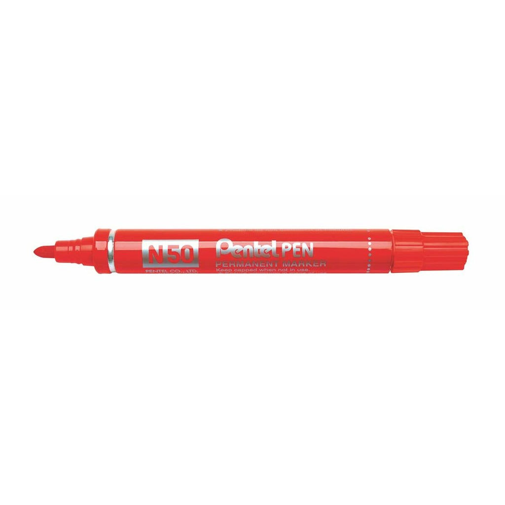 Dauermarker Pentel N50-BE Rot 12 Stücke