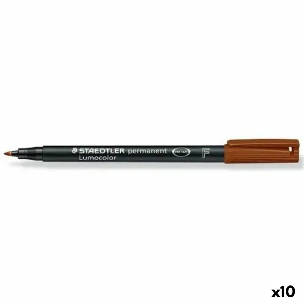 Dauermarker Staedtler Lumocolor Braun (10 Stück)