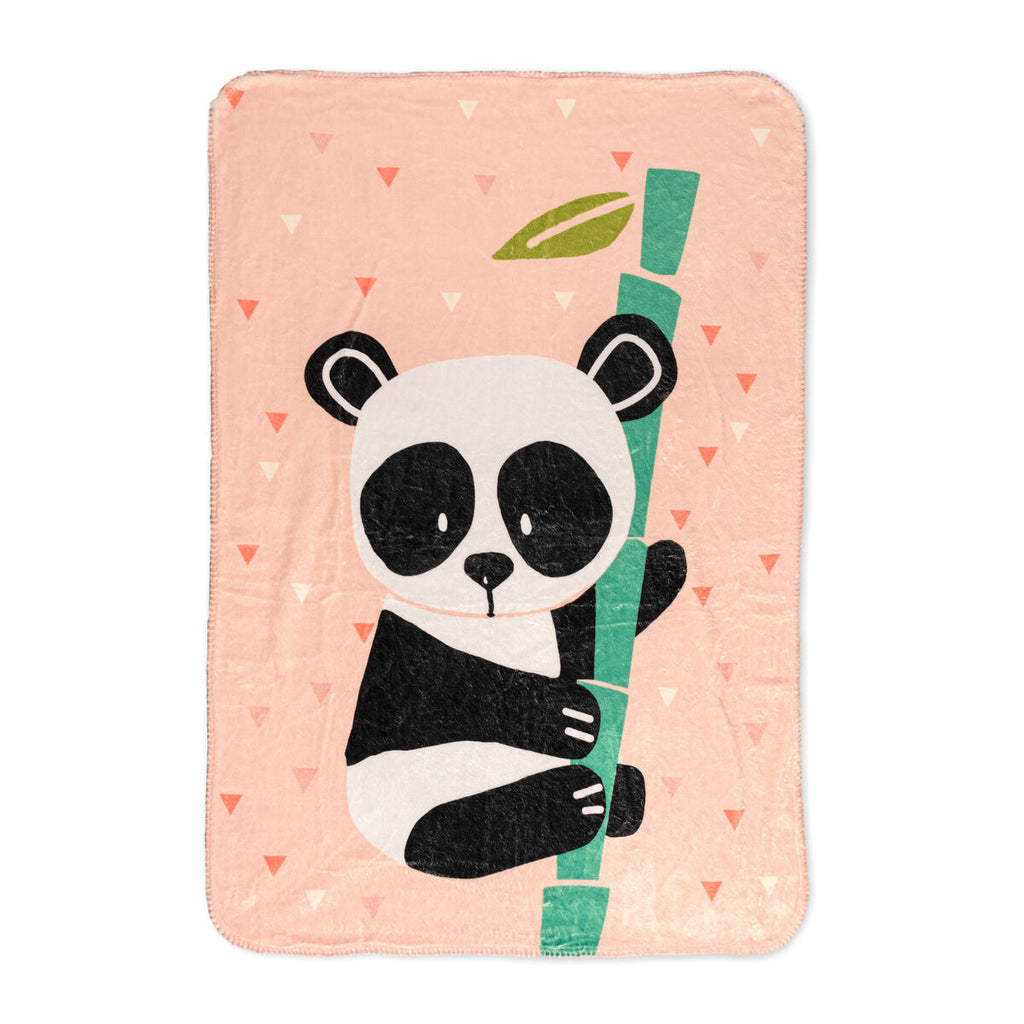 Decke HappyFriday Moshi Moshi Panda Garden Bunt Mikrofaser 110 x 140 cm