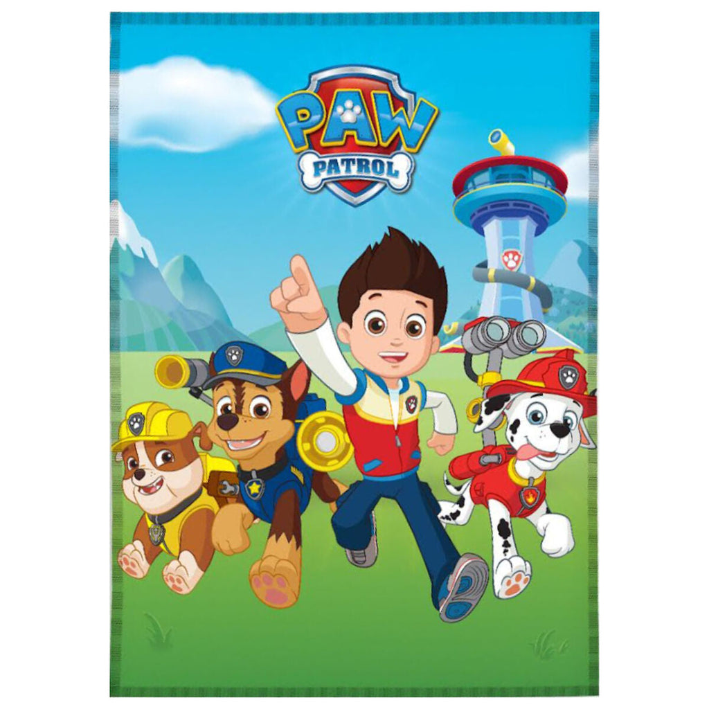 Decke The Paw Patrol Funday 100 x 140 cm Blau Rot Polyester